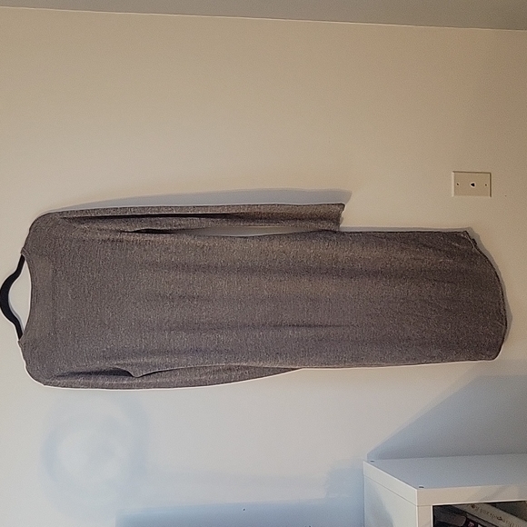 Wilfred Free Midi Dress - heathered brown - size large - Picture 5 of 5